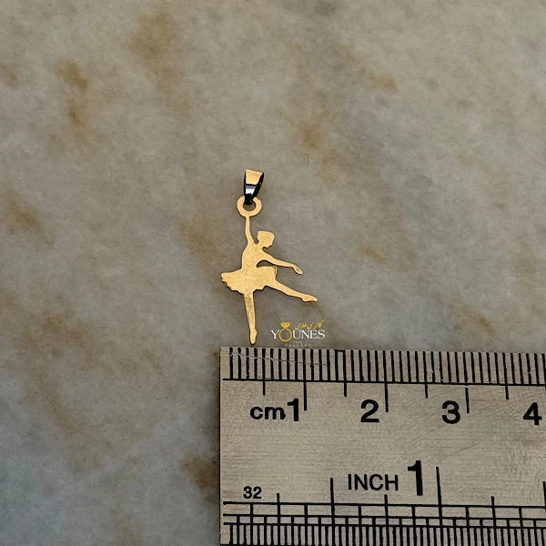 تصویر دوم آویز باله طلا لیزری